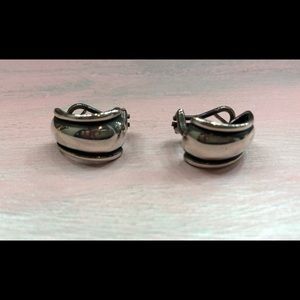 Christina sterling silver French clip earrings